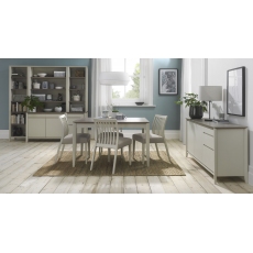 Bergen Grey Washed Oak & Soft Grey 4-6 Seater Extension Dining Table by Bentley Designs