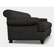 Nevis Petit Sofa (Option B - Harris Tweed with Hide Piping) by Tetrad Harris Tweed