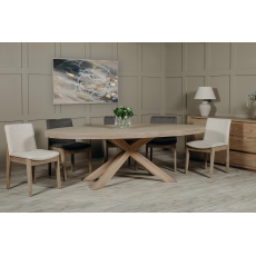 Falco Oval 190 x 105cm Dining Table by Vida Living