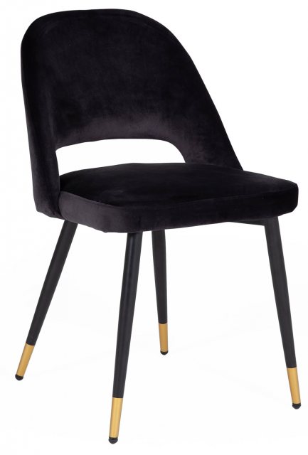 Brianna Velvet Dining Chair (Black)