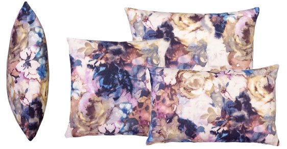 Cecelia Indigo Cushion (Three Sizes Available) by WhiteMeadow