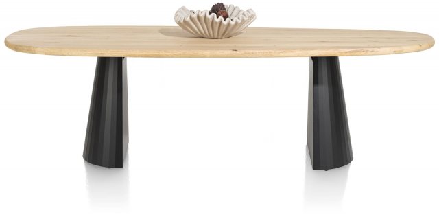 Arawood 270 x 120cm Teardrop Dining Table (Natural) by Habufa