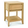 Bergen Oak Lamp Table with Drawer by Bentley Designs