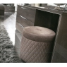 Platinum Quilted Pouffe Stool by Camel Group
