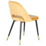 Brianna Velvet Dining Chair (Mustard)