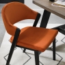 Regent Peppercorn Dining Chairs (Rust Velvet) by Bentley Designs