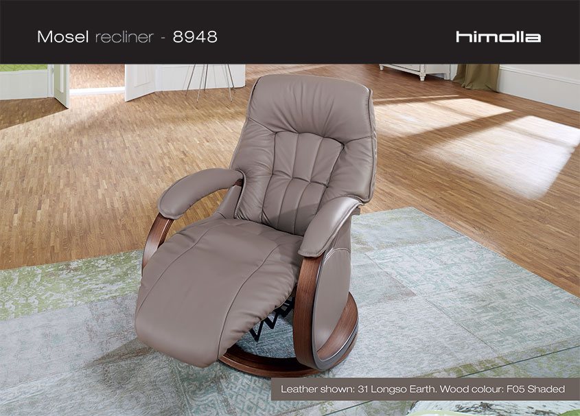 Mosel Cumuly Swivel & Recliner Chair (8948) by Himolla