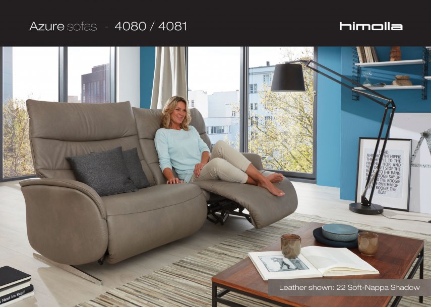 Azure 4080 & 4081 Sofas by Himolla