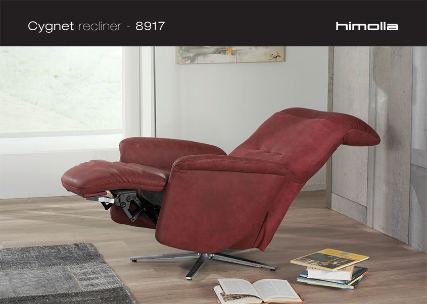 Cygnet 8917 Swivel & Recliner Chair by Himolla