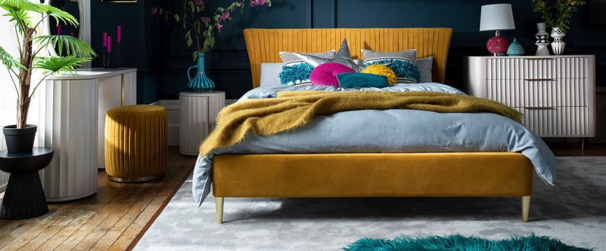 Upholstered Bed Collection by Baker