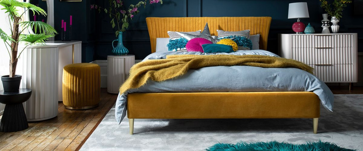 Upholstered Bed Collection by Baker