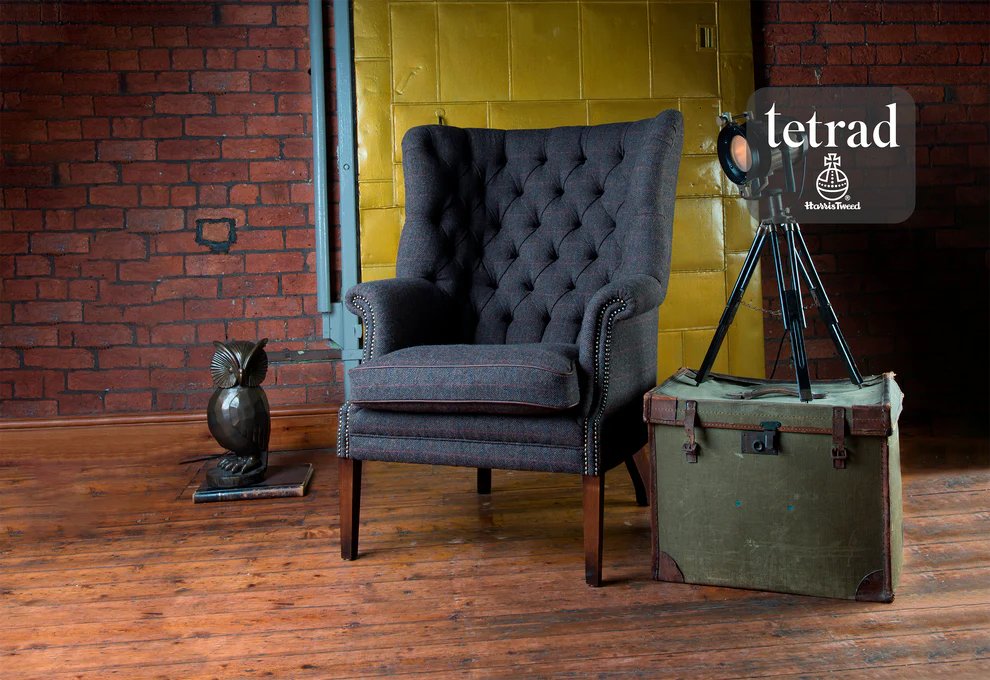 MacKenzie Chair by Tetrad Harris Tweed - Belgica Furniture