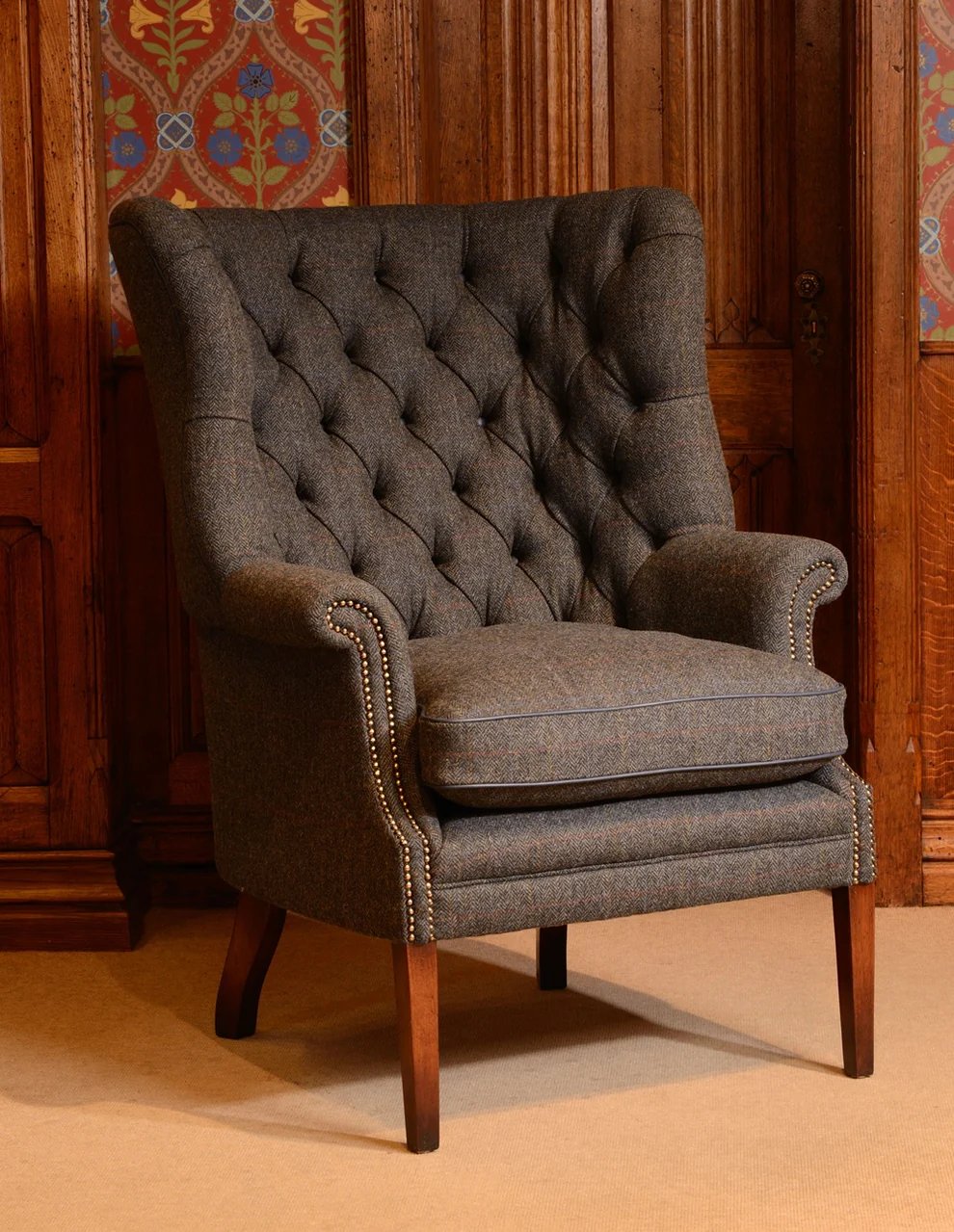 MacKenzie Chair by Tetrad Harris Tweed - Belgica Furniture