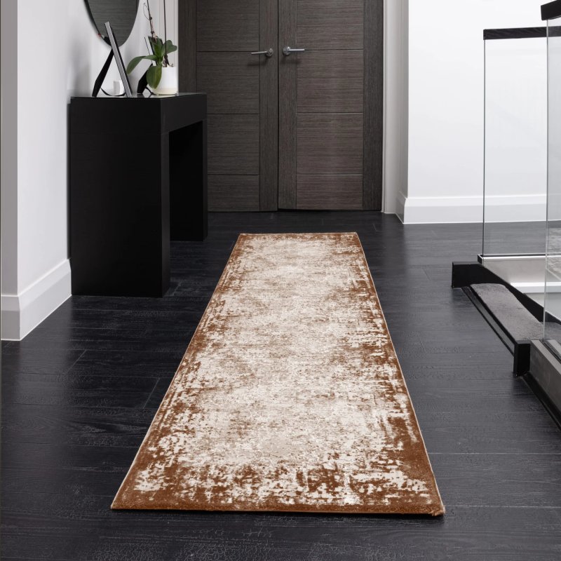 Kuza Border Terracotta Rug by Asiatic Kuza Border Terracotta Rug by Asiatic