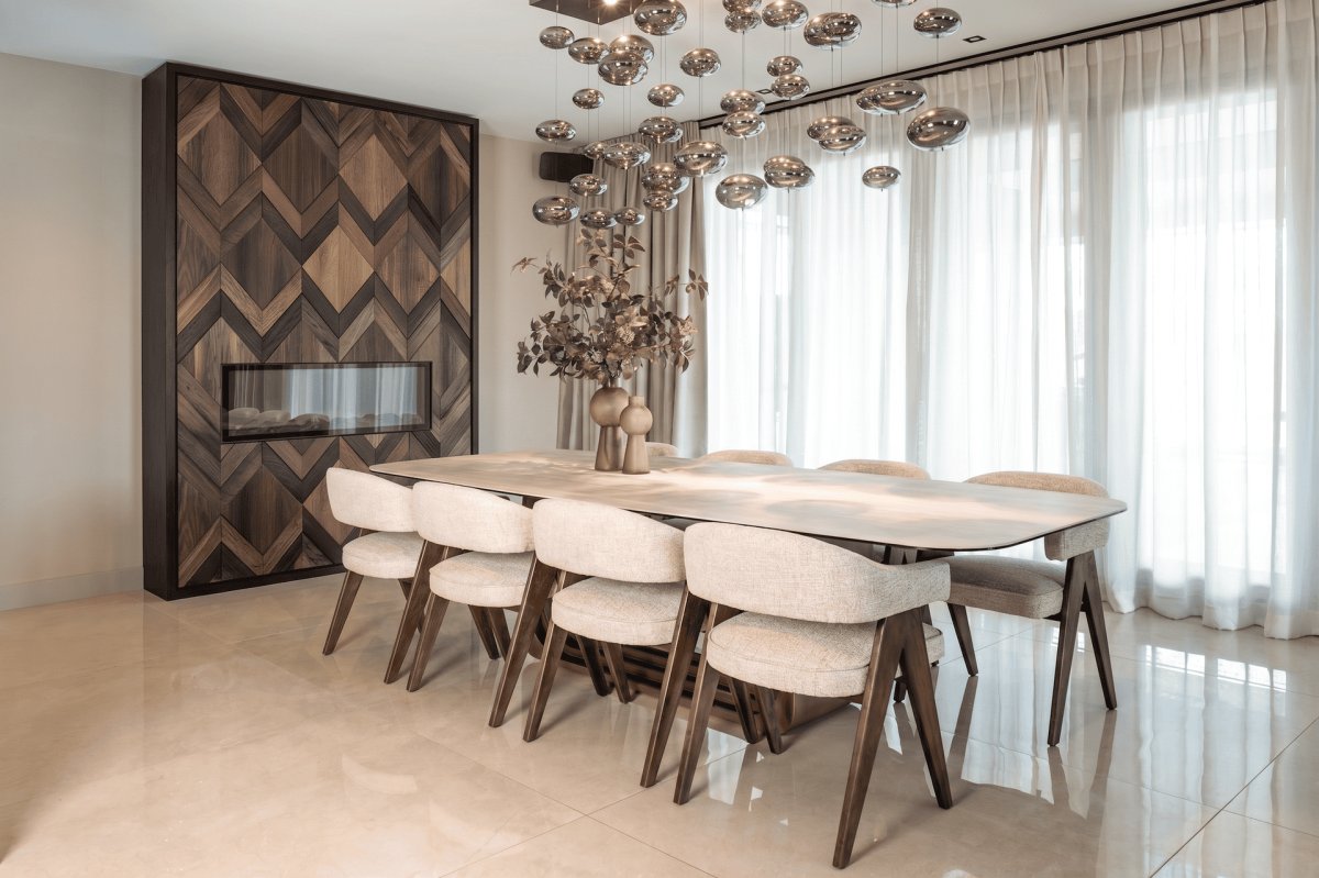 Dining Chair Mori Cream Tweed by Richmond Interiors Dining Chair Mori Cream Tweed by Richmond Interiors