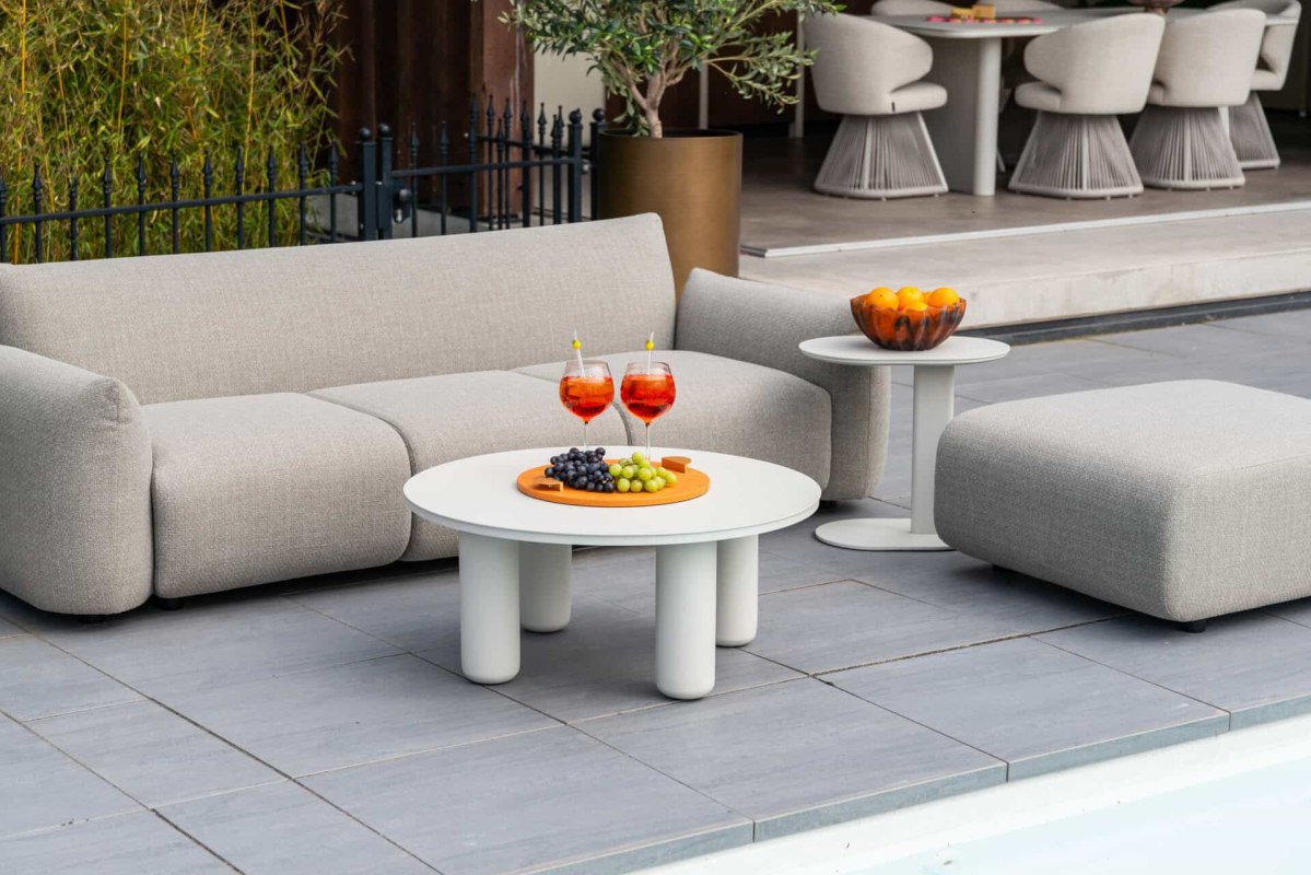 Outdoor Coffee Table Quinn Light Beige 86cm by Richmond Interiors Outdoor Coffee Table Quinn Light Beige 86cm by Richmond Interiors