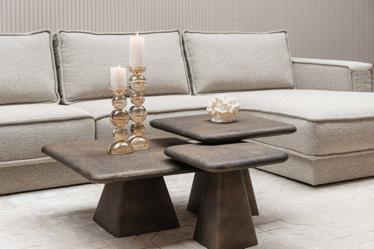 Coffee Table Marlie Gold (Set of 3) by Richmond Interiors Coffee Table Marlie Gold (Set of 3) by Richmond Interiors