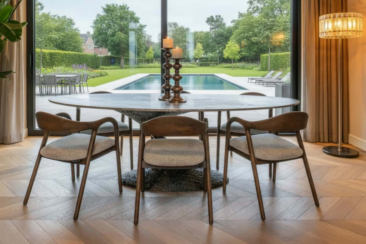 Dining Table Russo Ash Brown Oval 235 by Richmond Interiors Dining Table Russo Ash Brown Oval 235 by Richmond Interiors