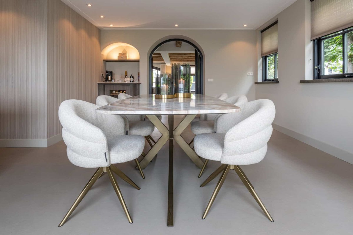 Dining Table Bottega Blush Beige Danish Oval 220 by Richmond Interiors Dining Table Bottega Blush Beige Danish Oval 220 by Richmond Interiors