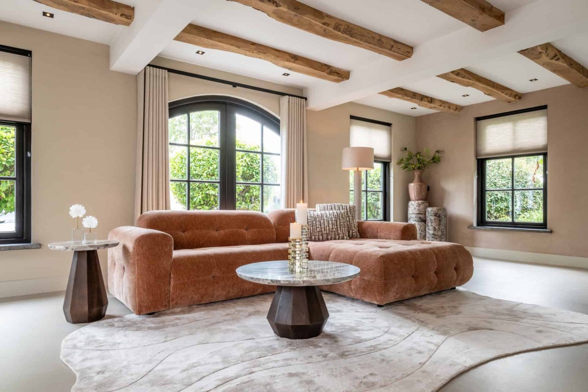 Coffee Table Oberoy Blush Beige 80cm by Richmond Interiors Coffee Table Oberoy Blush Beige 80cm by Richmond Interiors