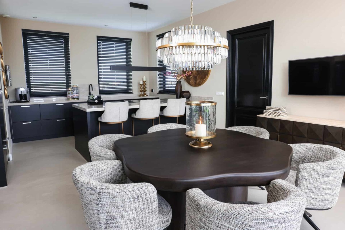 Dining Table Sherman Dark Brown 150 by Richmond Interiors Dining Table Sherman Dark Brown 150 by Richmond Interiors
