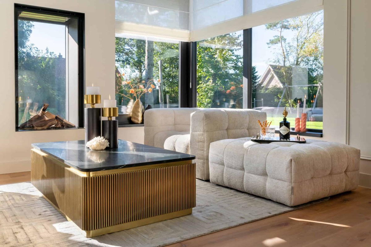 Ironville Coffee Table - Gold - by Richmond Interiors Ironville Coffee Table - Gold - by Richmond Interiors
