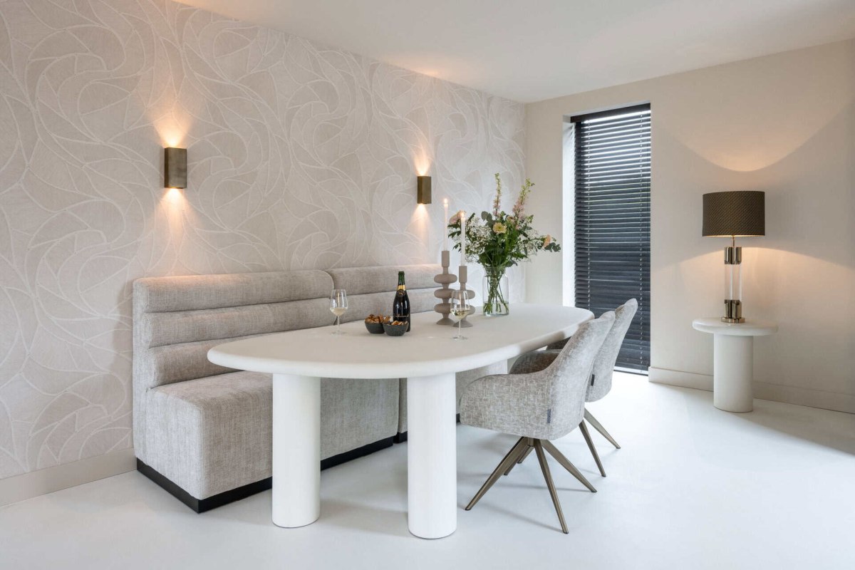 Dining Table Bloomstone White 235 by Richmond Interiors Dining Table Bloomstone White 235 by Richmond Interiors
