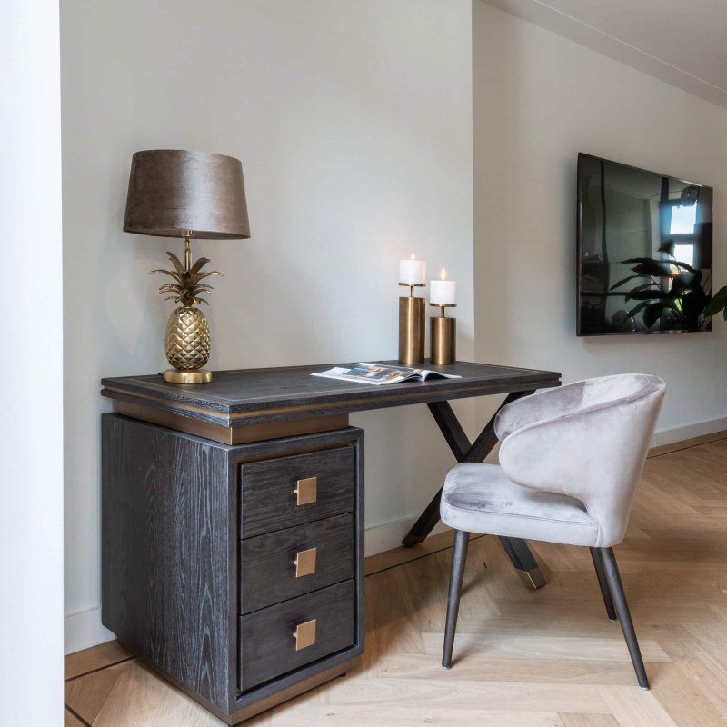 Desk Hunter Black Rustic by Richmond Interiors Desk Hunter Black Rustic by Richmond Interiors