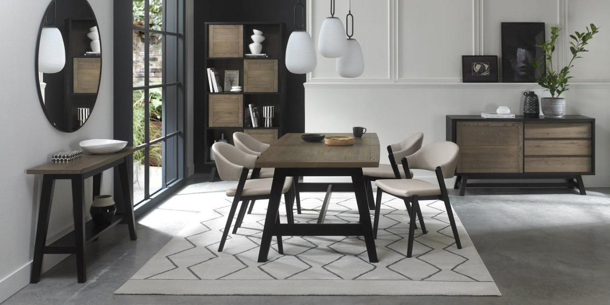 Camden Peppercorn Upholstered Dining Chairs - Grey Bonded Leather (Pair) by Bentley Designs Camden Peppercorn Upholstered Dining Chairs - Grey Bonded Leather (Pair) by Bentley Designs