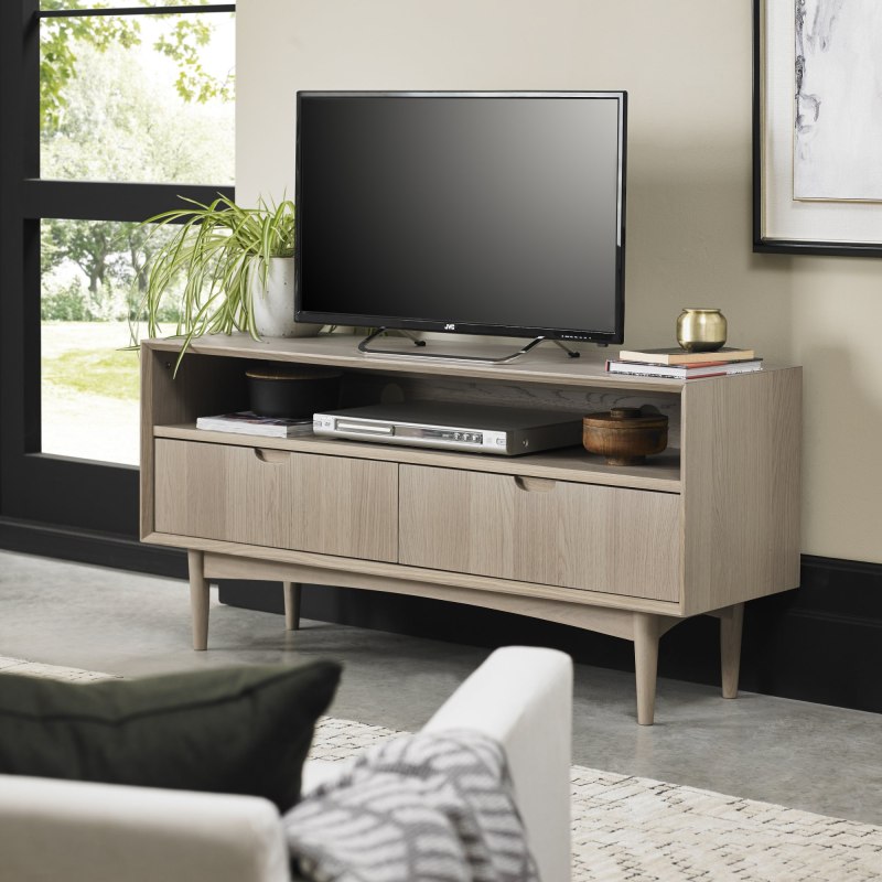 Dansk Scandi Oak Media Unit by Bentley Designs Dansk Scandi Oak Media Unit by Bentley Designs