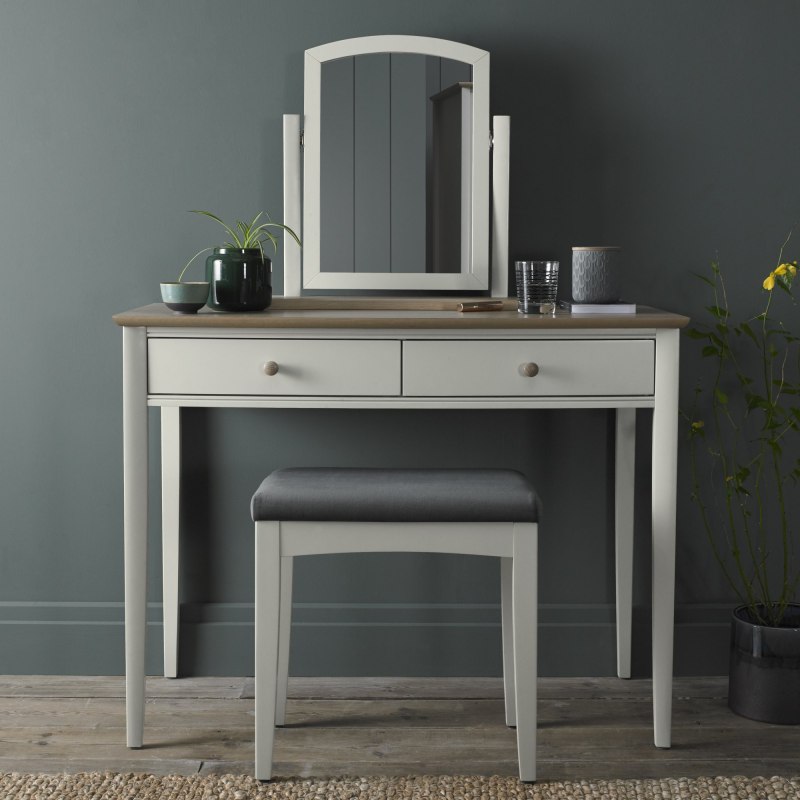 Whitby Scandi Oak and Soft Grey Dressing Table by Bentley Designs Whitby Scandi Oak and Soft Grey Dressing Table by Bentley Designs