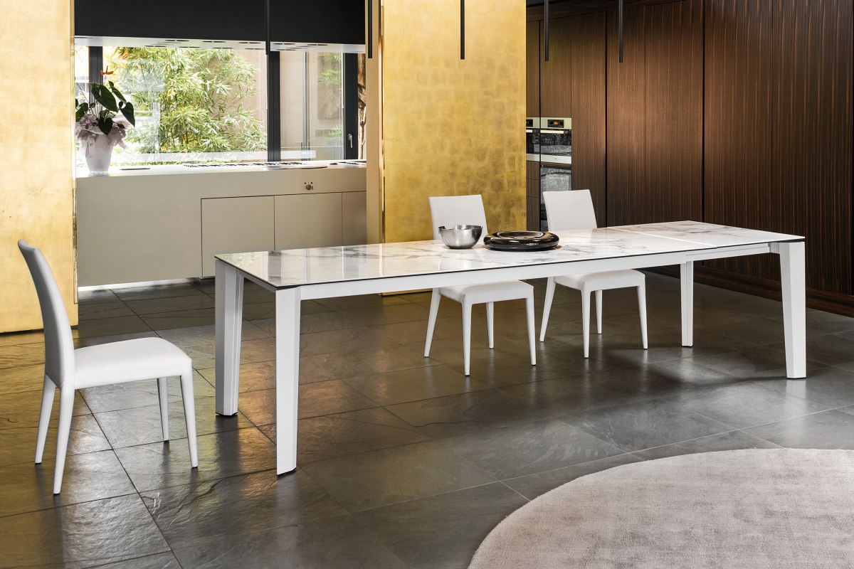 Delta Extending Dining Table 180 x 100cm (CS4097-R 180) by Calligaris Delta Extending Dining Table 180 x 100cm (CS4097-R 180) by Calligaris