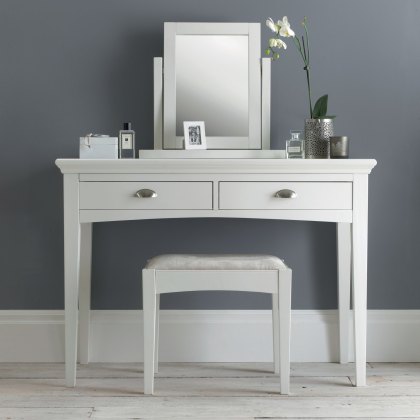 Hampstead White Vanity Mirror by Bentley Designs