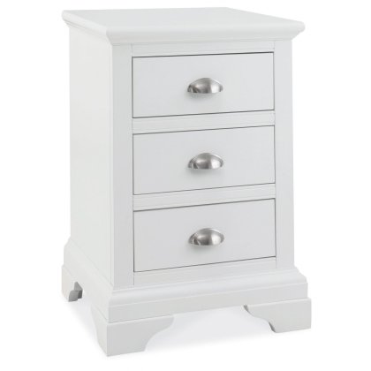 Hampstead White 3 Drawer Nightstand by Bentley Designs Hampstead White 3 Drawer Nightstand by Bentley Designs