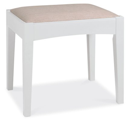 Hampstead White Stool by Bentley Designs Hampstead White Stool by Bentley Designs