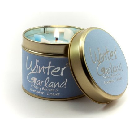 Winter Garland Scented Candle Tin Winter Garland Scented Candle Tin