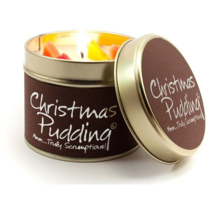 Christmas Pudding Scented Candle Tin Christmas Pudding Scented Candle Tin