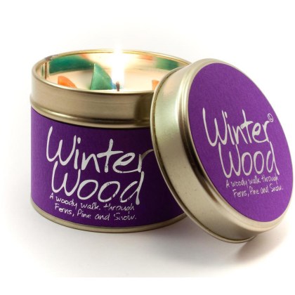 Winter Wood Scented Candle Tin Winter Wood Scented Candle Tin