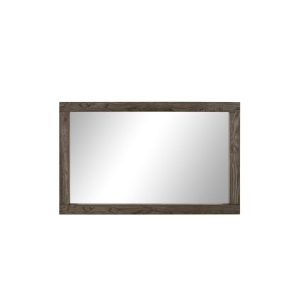 Turin Dark Oak Large Landscape Mirror by Bentley Designs