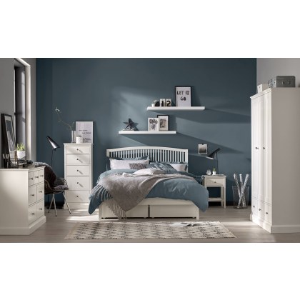 Ashby White Slatted Bedstead (4 Sizes Available) by Bentley Designs