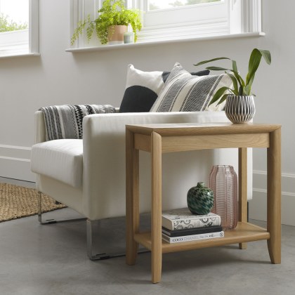 Bergen Oak Side Table by Bentley Designs