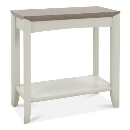 Bergen Grey Washed Oak & Soft Grey Side Table by Bentley Designs