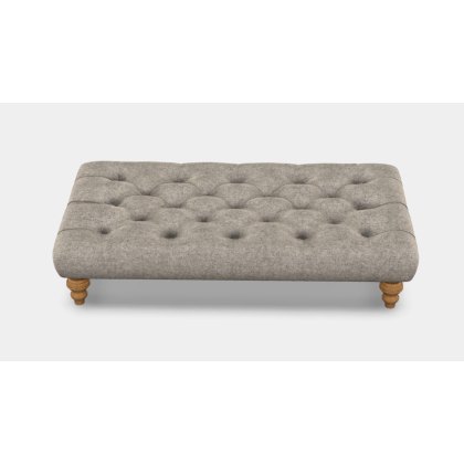 Dalmore Rectangular Stool (All Tweed) by Tetrad Harris Tweed