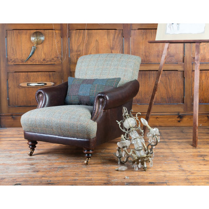 Taransay Ladies Chair (Fabric & Hide) by Tetrad Harris Tweed Taransay Ladies Chair (Fabric & Hide) by Tetrad Harris Tweed