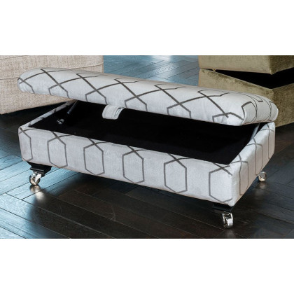 Huxley Legged Ottoman by Alstons Huxley Legged Ottoman by Alstons