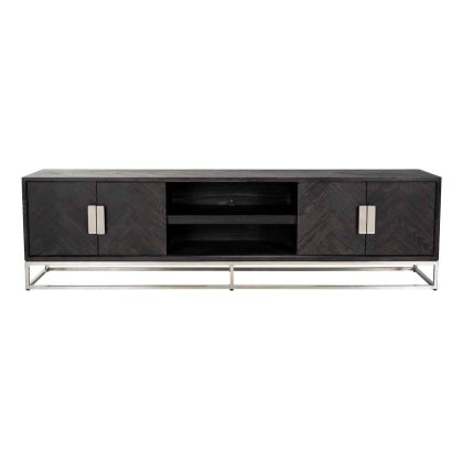 Blackbone 220cm TV Sideboard (Silver Collection) by Richmond Interiors
