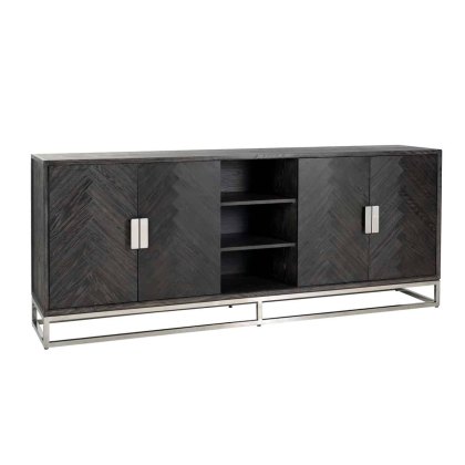 Blackbone 225cm Sideboard (Silver Collection) by Richmond Interiors