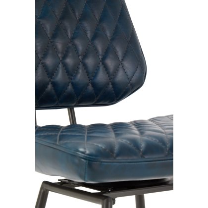 Dalton Bar Stool (Dark Blue)