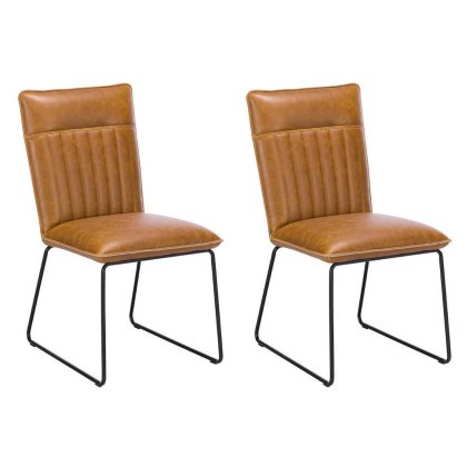 Pair of Cooper Dining Chairs (Tan)