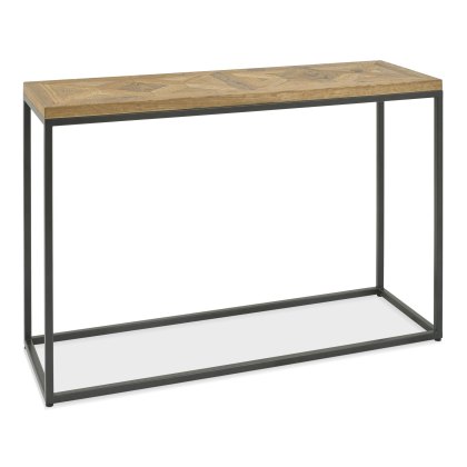 Indus Rustic Oak Console Table by Bentley Designs